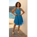 Φόρεμα Βαμβακερό μακρύ με τιράντες